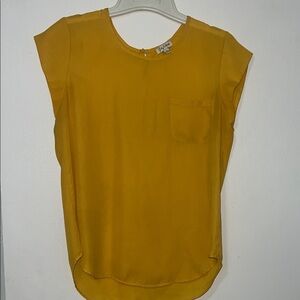 Lily White Mustard Yellow Blouse
